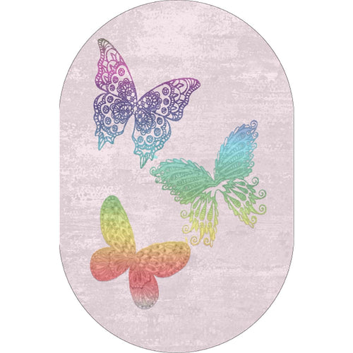 Oyo Tappeto Butterfly Oval 2258 Multicolore