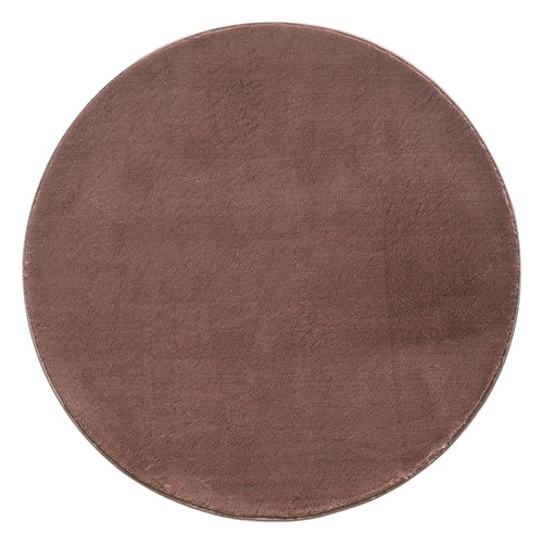 Tappeto Catwalk 2600 Round Unicolor Marrone & AYYTPCH-CATWALK2600BROWN-ROUND
