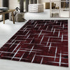 Tappeto Costa 3521 Striped Rosso (1)