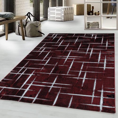 Tappeto Costa 3521 Striped Rosso (1)