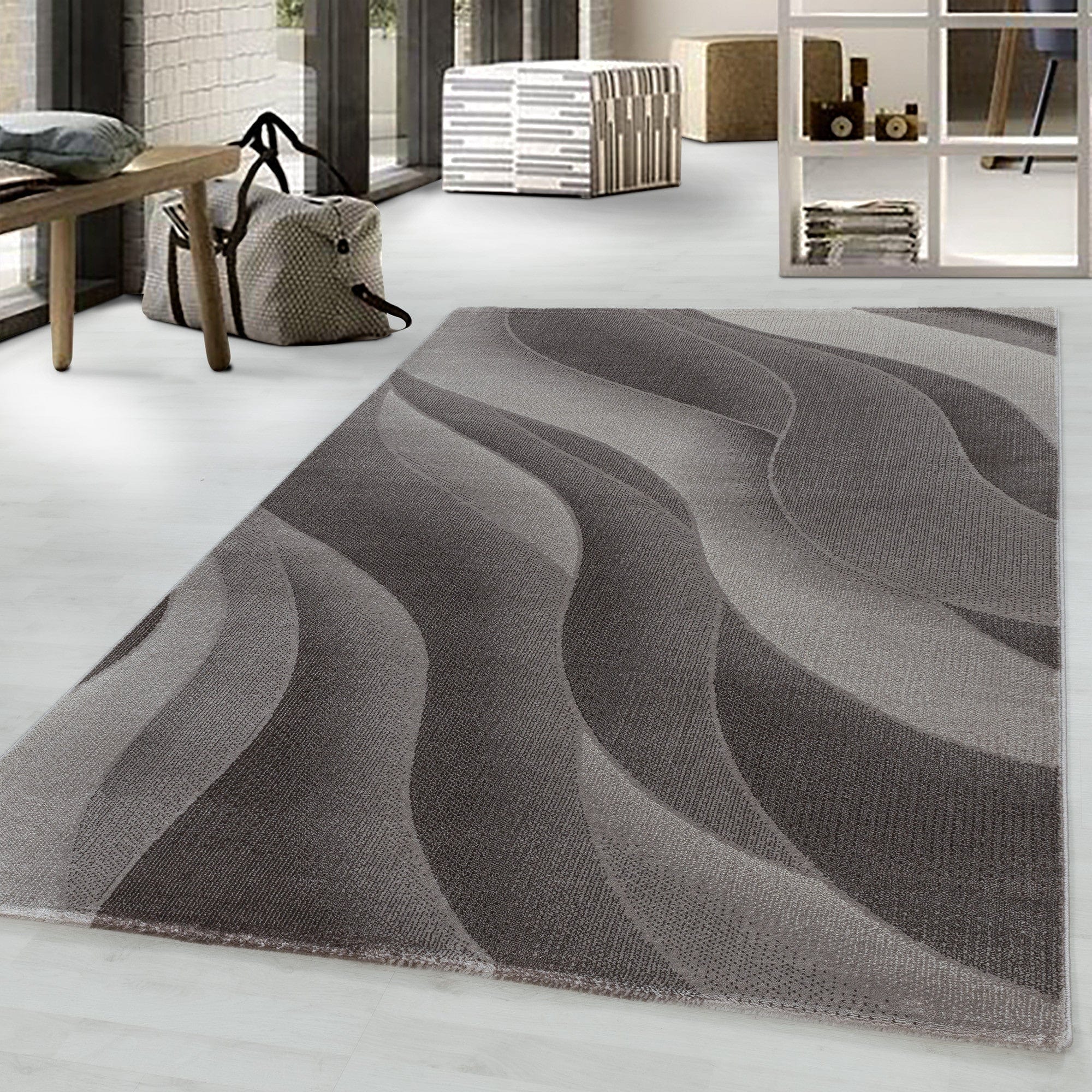 Tappeto Costa 3523 Waves Marrone (1)