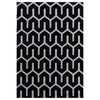 Tappeto Costa 3524 Geometric Nero & AYYTPCH-COSTA3524BLACK & AYYTPCH-COSTA3524BLACK