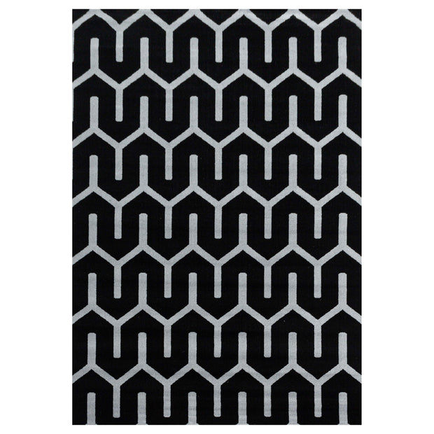Tappeto Costa 3524 Geometric Nero & AYYTPCH-COSTA3524BLACK & AYYTPCH-COSTA3524BLACK