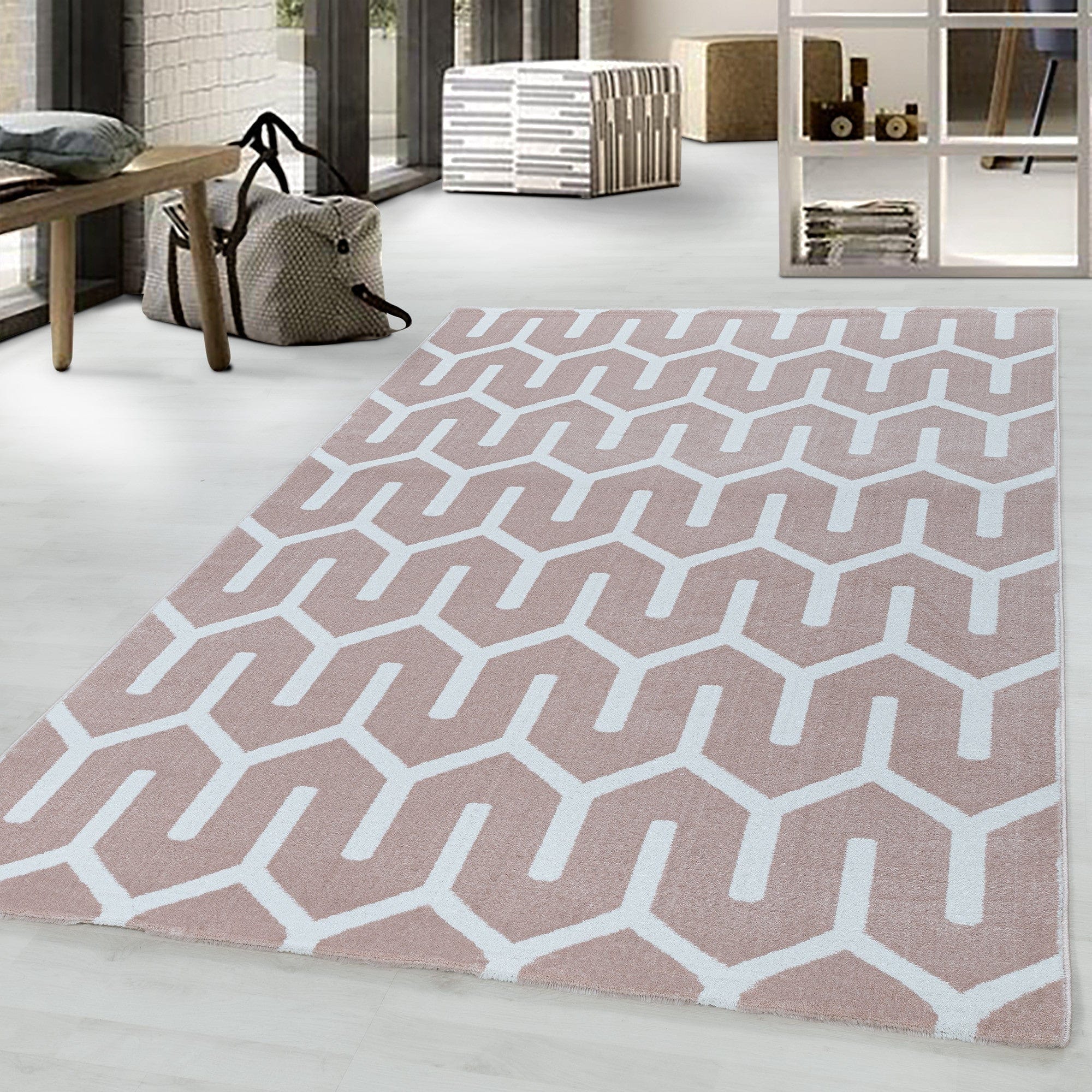 Tappeto Costa 3524 Geometric Rosa (1)