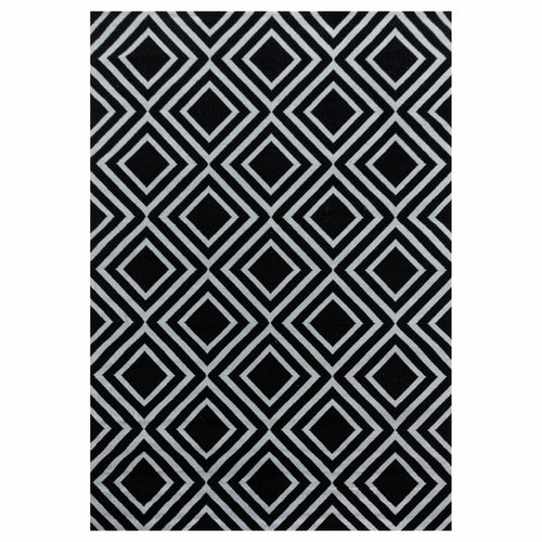 Tappeto Costa 3525 Geometric Nero & AYYTPCH-COSTA3525BLACK & AYYTPCH-COSTA3525BLACK