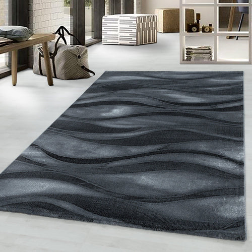 Tappeto Costa 3528 Waves Nero (1)