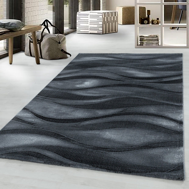Tappeto Costa 3528 Waves Nero (1)