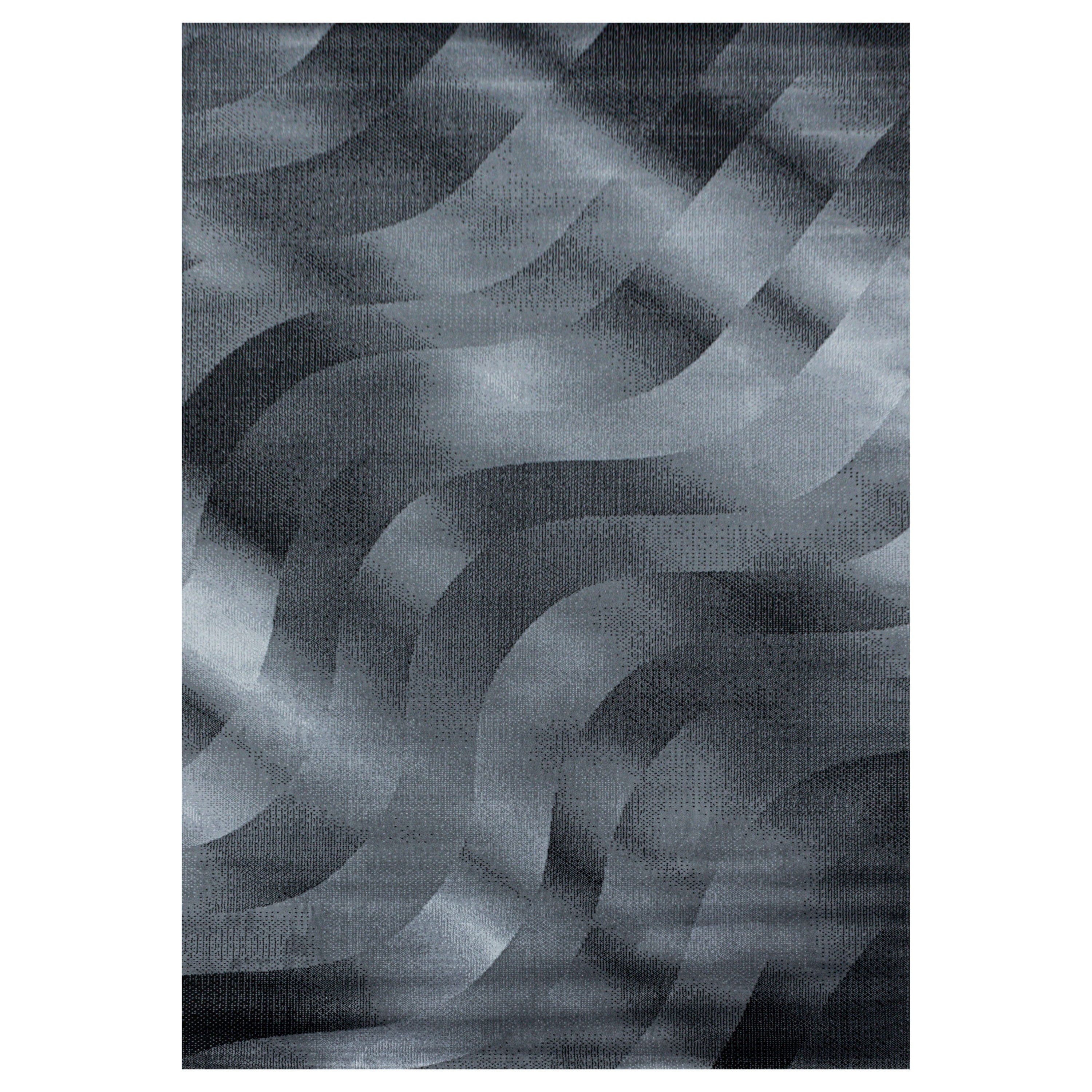 Tappeto Costa 3529 Abstract Waves Nero & AYYTPCH-COSTA3529BLACK & AYYTPCH-COSTA3529BLACK