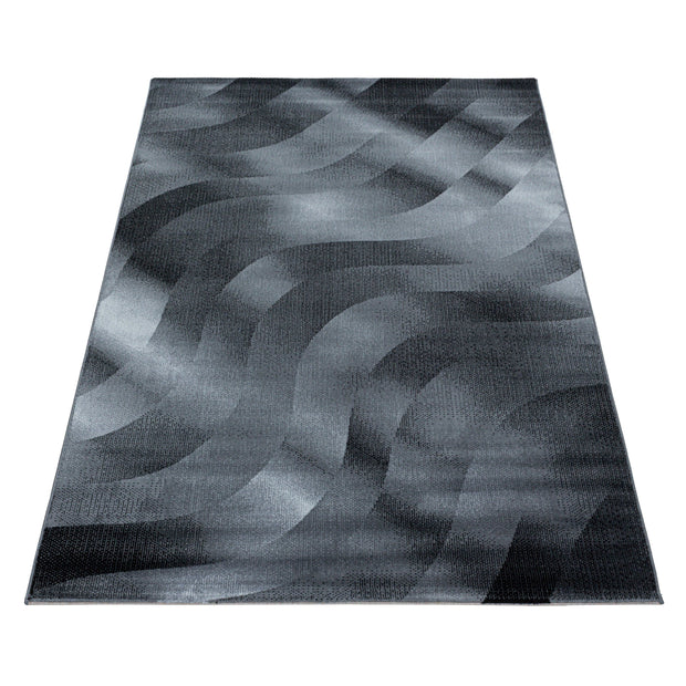 Tappeto Costa 3529 Abstract Waves Nero (2)