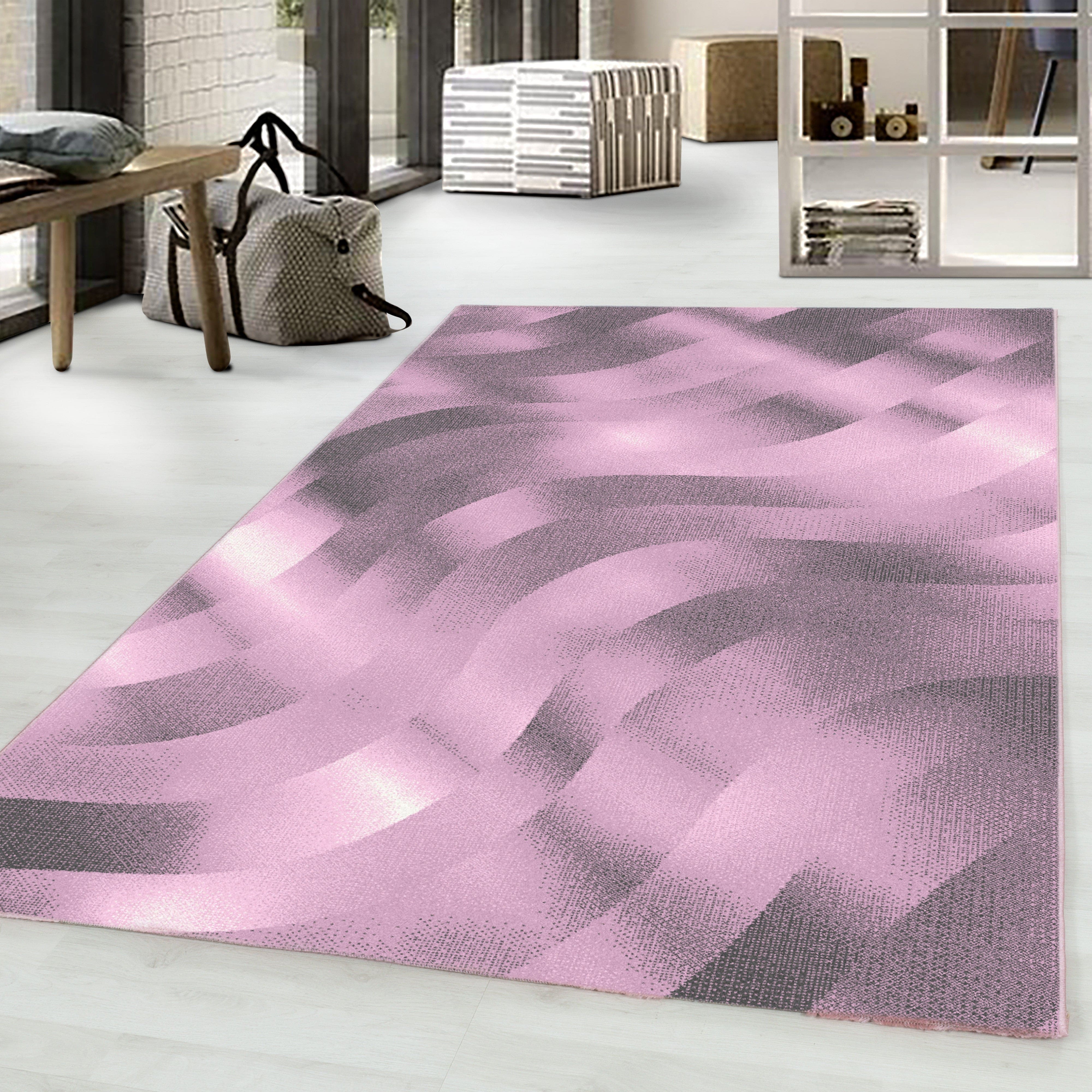 Tappeto Costa 3529 Abstract Waves Rosa (1)