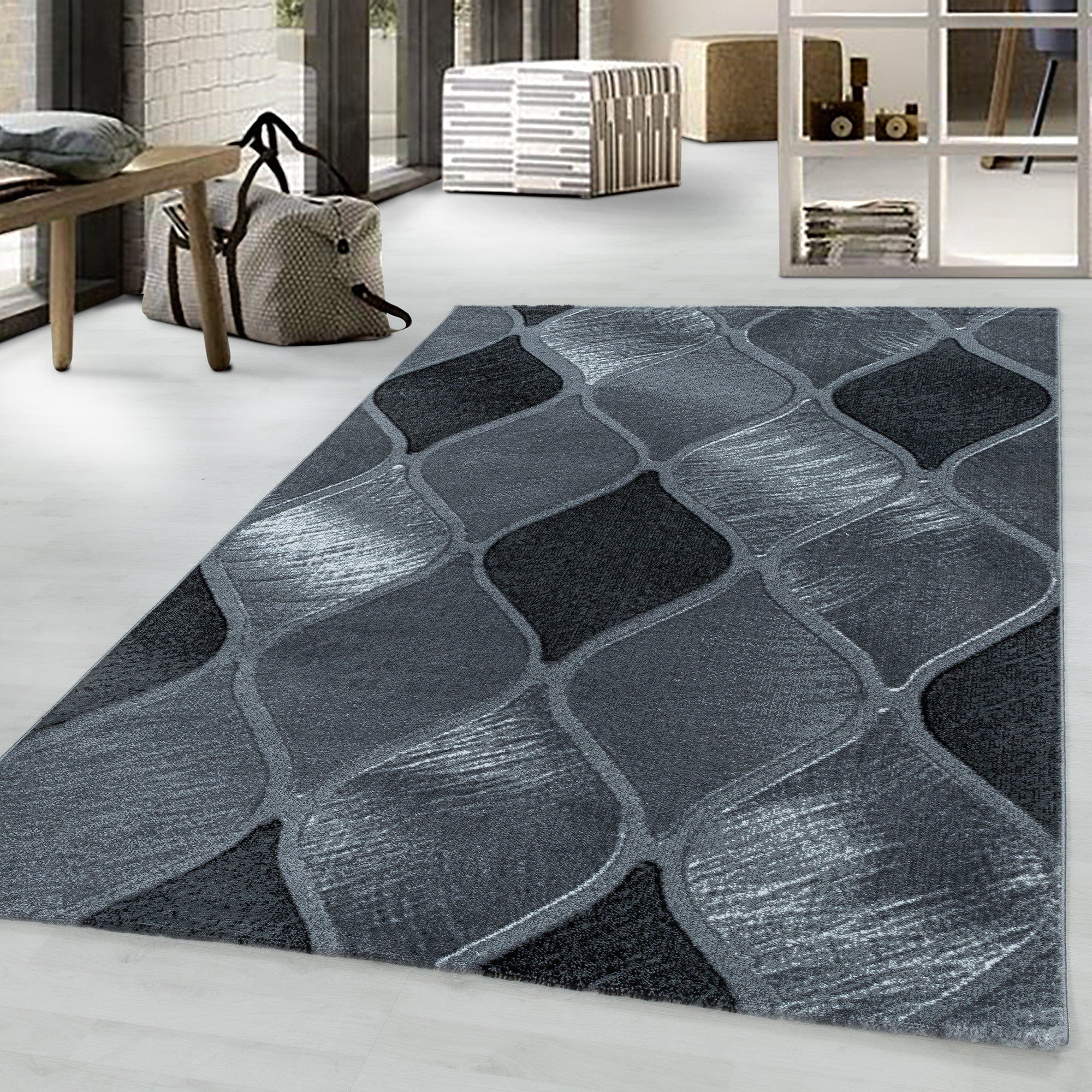 Tappeto Costa 3530 Geometric Nero (1)