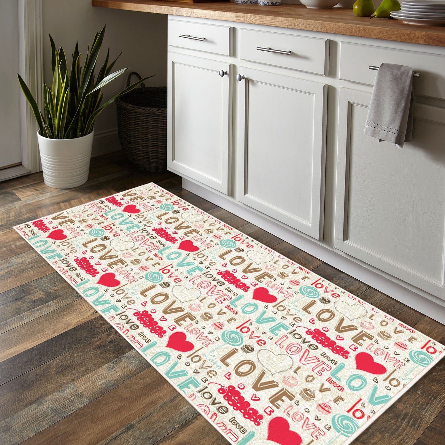 Tappeto da cucina Kitchen 002M Multicolore