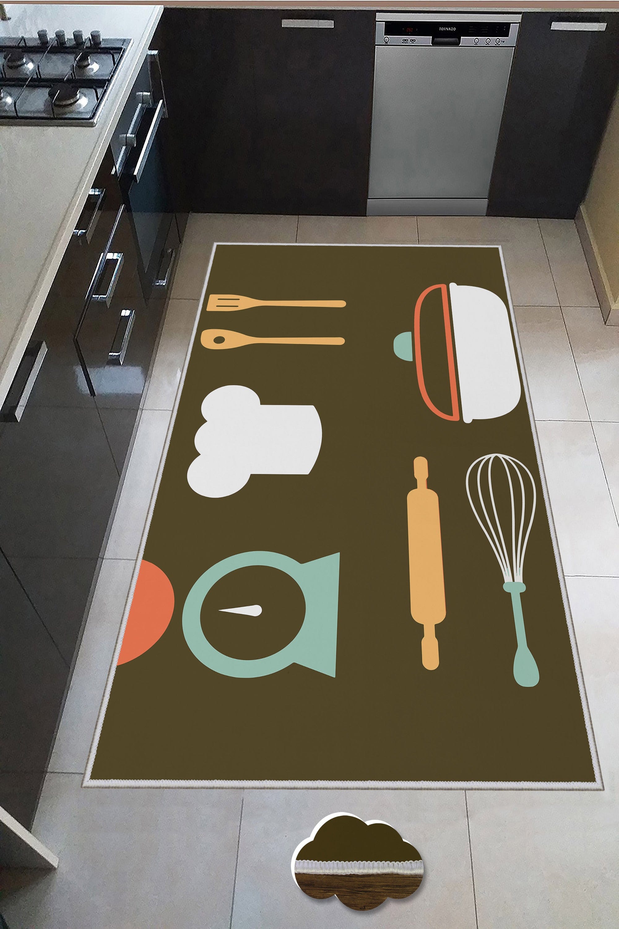 Tappeto da cucina Wook 177 Multicolore