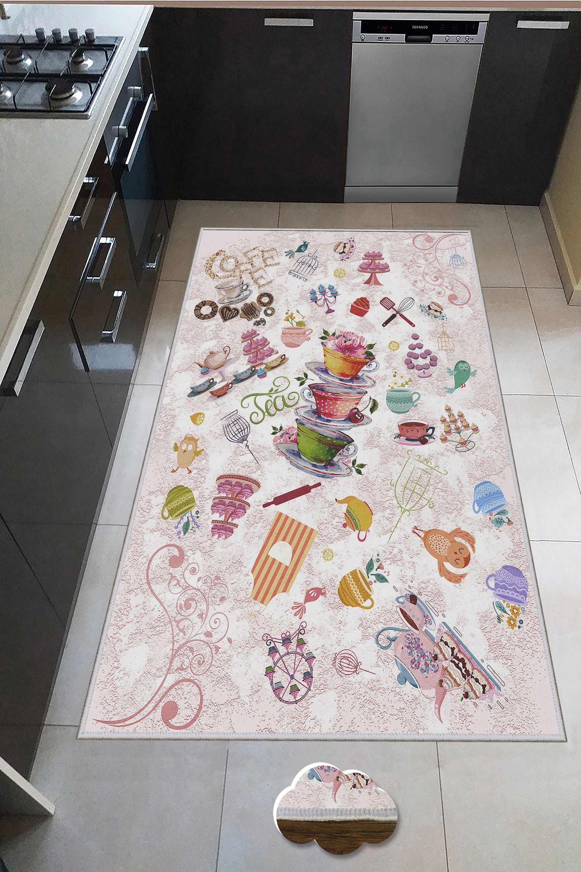 Tappeto da cucina Wook 243 Multicolore