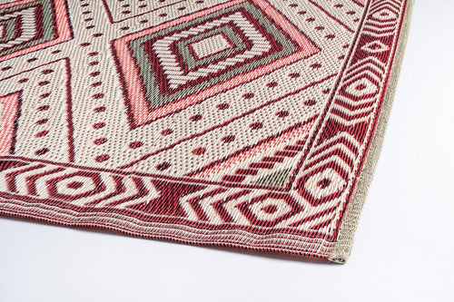 Bizzotto Tappeto da esterno Ethnic Multicolore, 180 x 120 cm
