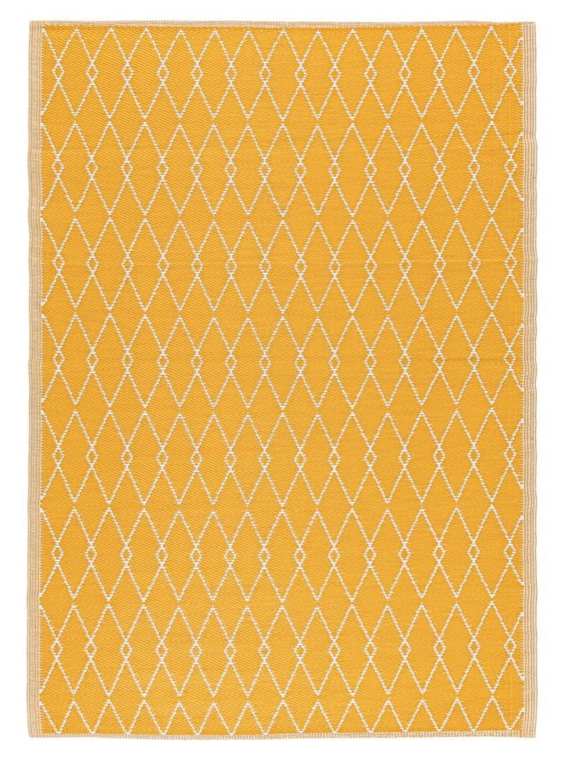 Bizzotto Tappeto da esterno Halima Giallo, 230 x 160 cm