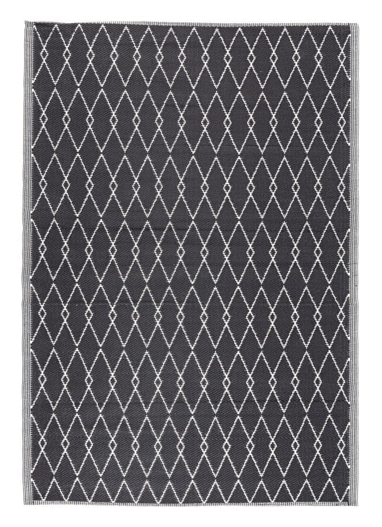 Bizzotto Tappeto da esterno Halima Nero, 230 x 160 cm