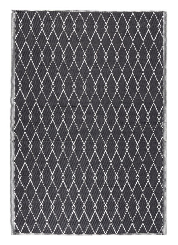 Bizzotto Tappeto da esterno Halima Nero, 230 x 160 cm
