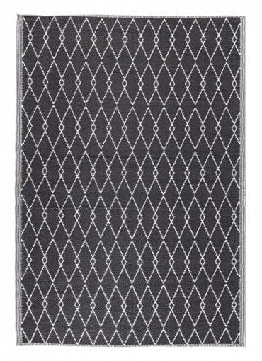 Bizzotto Tappeto da esterno Halima Nero, 230 x 160 cm