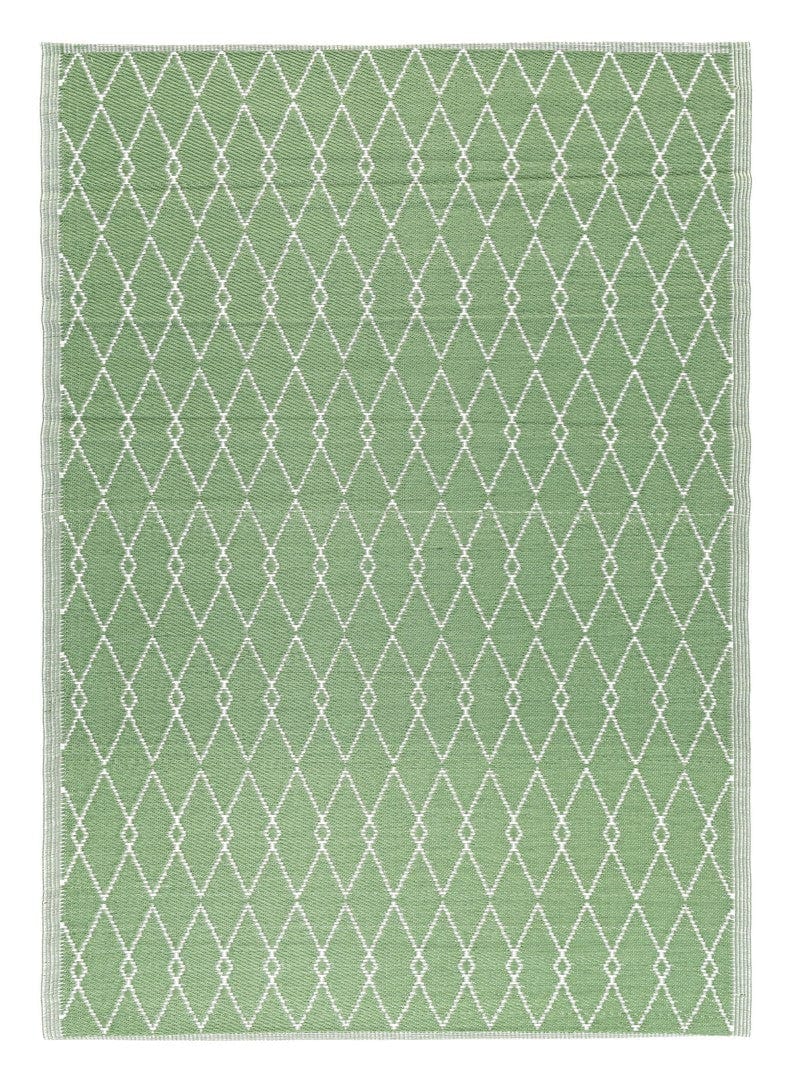 Bizzotto Tappeto da esterno Halima Verde, 230 x 160 cm