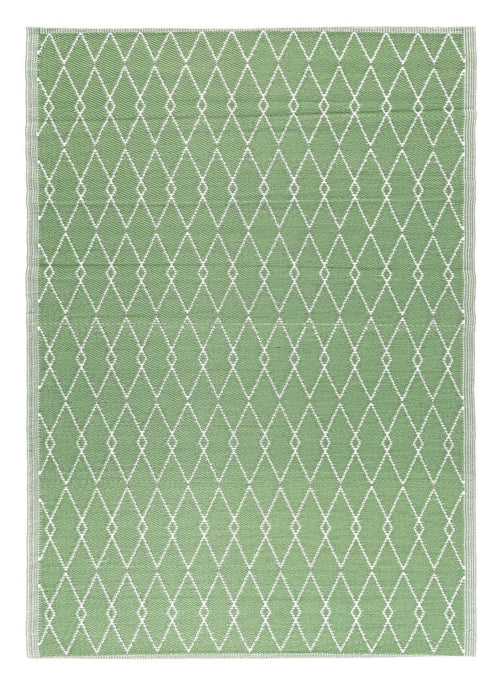 Bizzotto Tappeto da esterno Halima Verde, 230 x 160 cm