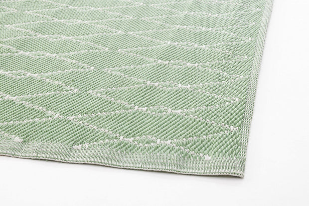 Bizzotto Tappeto da esterno Halima Verde, 230 x 160 cm