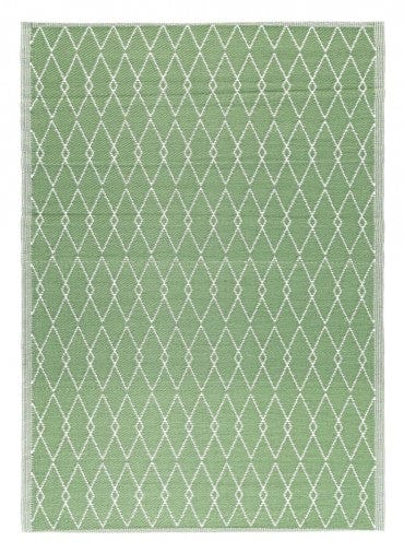 Bizzotto Tappeto da esterno Halima Verde, 230 x 160 cm