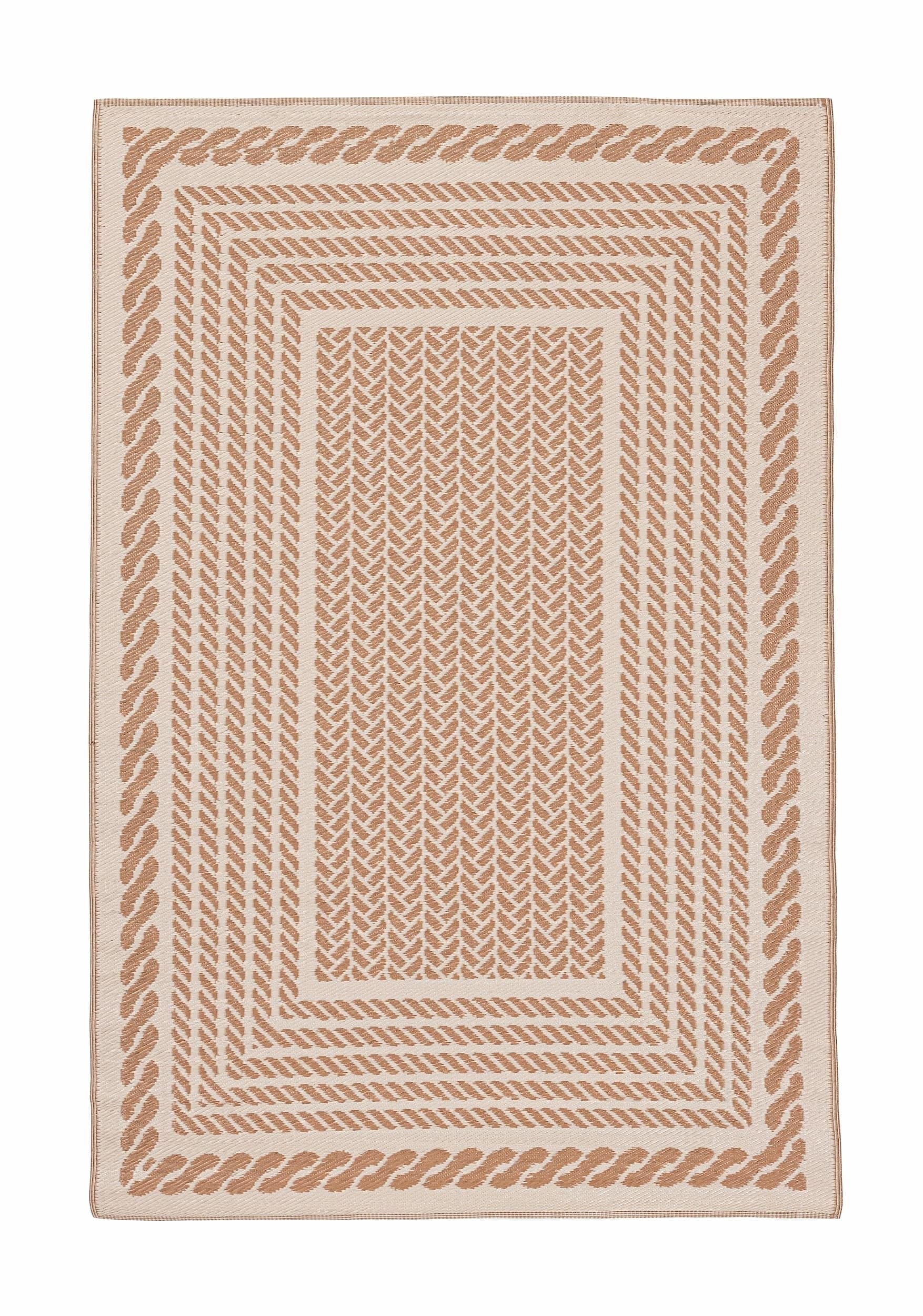 Bizzotto Tappeto da esterno Kashan Beige