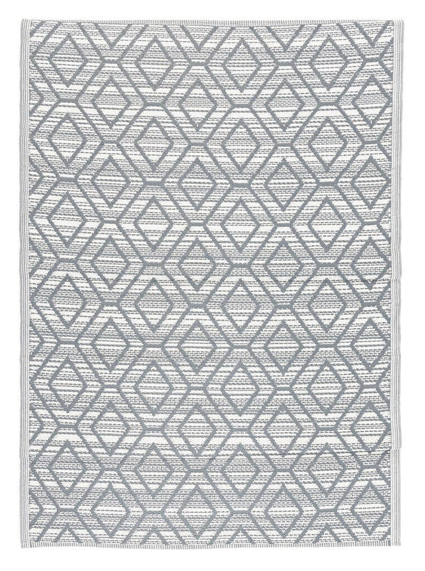 Bizzotto Tappeto da esterno Kenan Grigio, 230 x 160 cm