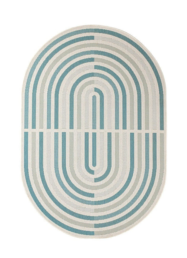 Bizzotto Tappeto da esterno Nour Verde, 229 x 160 cm
