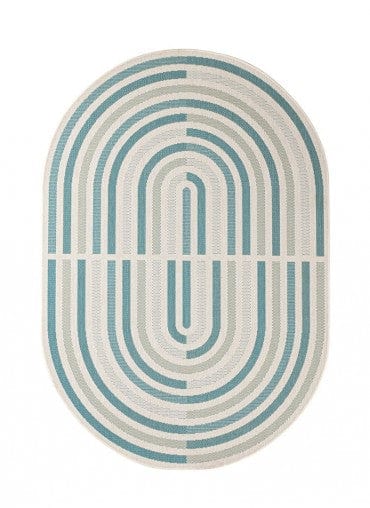 Bizzotto Tappeto da esterno Nour Verde, 229 x 160 cm