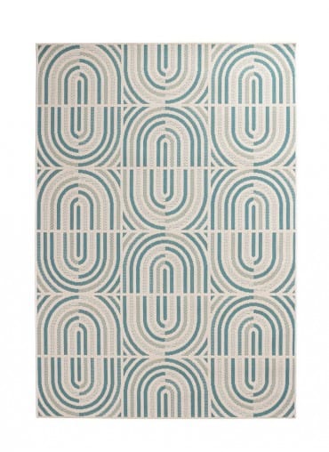 Bizzotto Tappeto da esterno Nour Verde, 230 x 160 cm