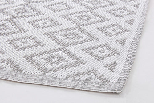 Bizzotto Tappeto da esterno Palau Grigio, 180 x 120 cm