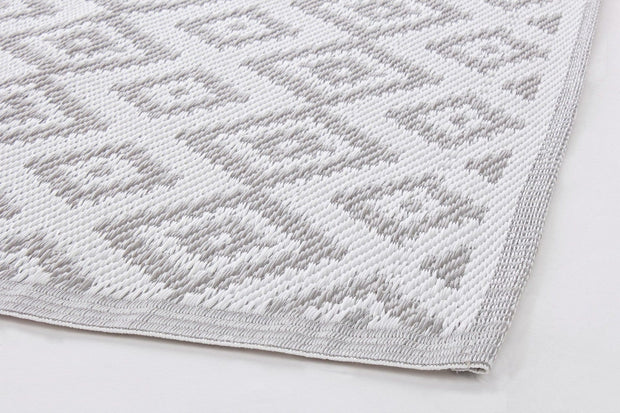 Bizzotto Tappeto da esterno Palau Grigio, 180 x 120 cm