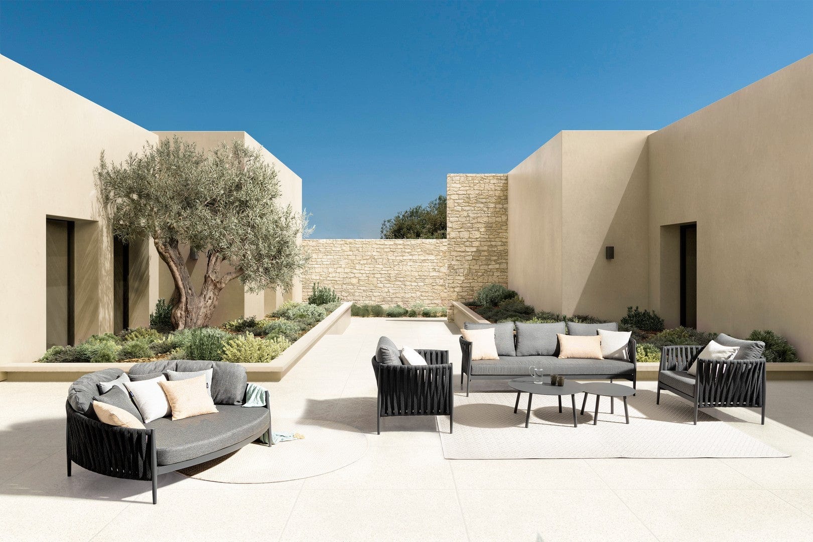 Bizzotto Tappeto da esterno Rhea Beige, 230 x 160 cm