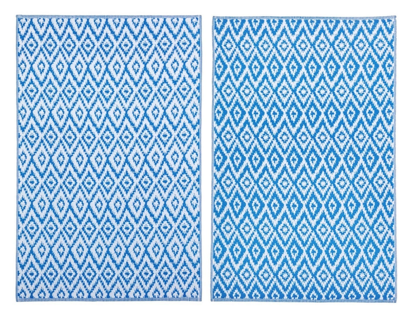 Bizzotto Tappeto da esterno Rhombus Blu, 180 x 120 cm