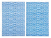 Bizzotto Tappeto da esterno Rhombus Blu, 180 x 120 cm