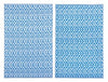 Bizzotto Tappeto da esterno Rhombus Blu, 180 x 120 cm