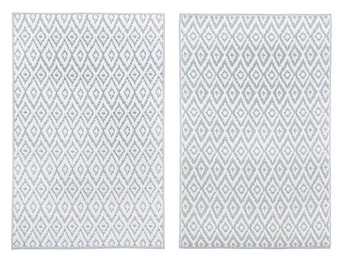 Bizzotto Tappeto da esterno Rhombus Grigio, 180 x 120 cm