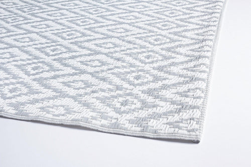Bizzotto Tappeto da esterno Rhombus Grigio, 180 x 120 cm