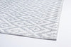 Bizzotto Tappeto da esterno Rhombus Grigio, 180 x 120 cm