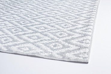 Bizzotto Tappeto da esterno Rhombus Grigio, 180 x 120 cm