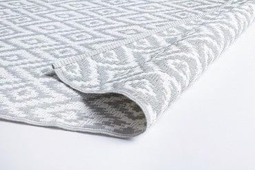 Bizzotto Tappeto da esterno Rhombus Grigio, 180 x 120 cm