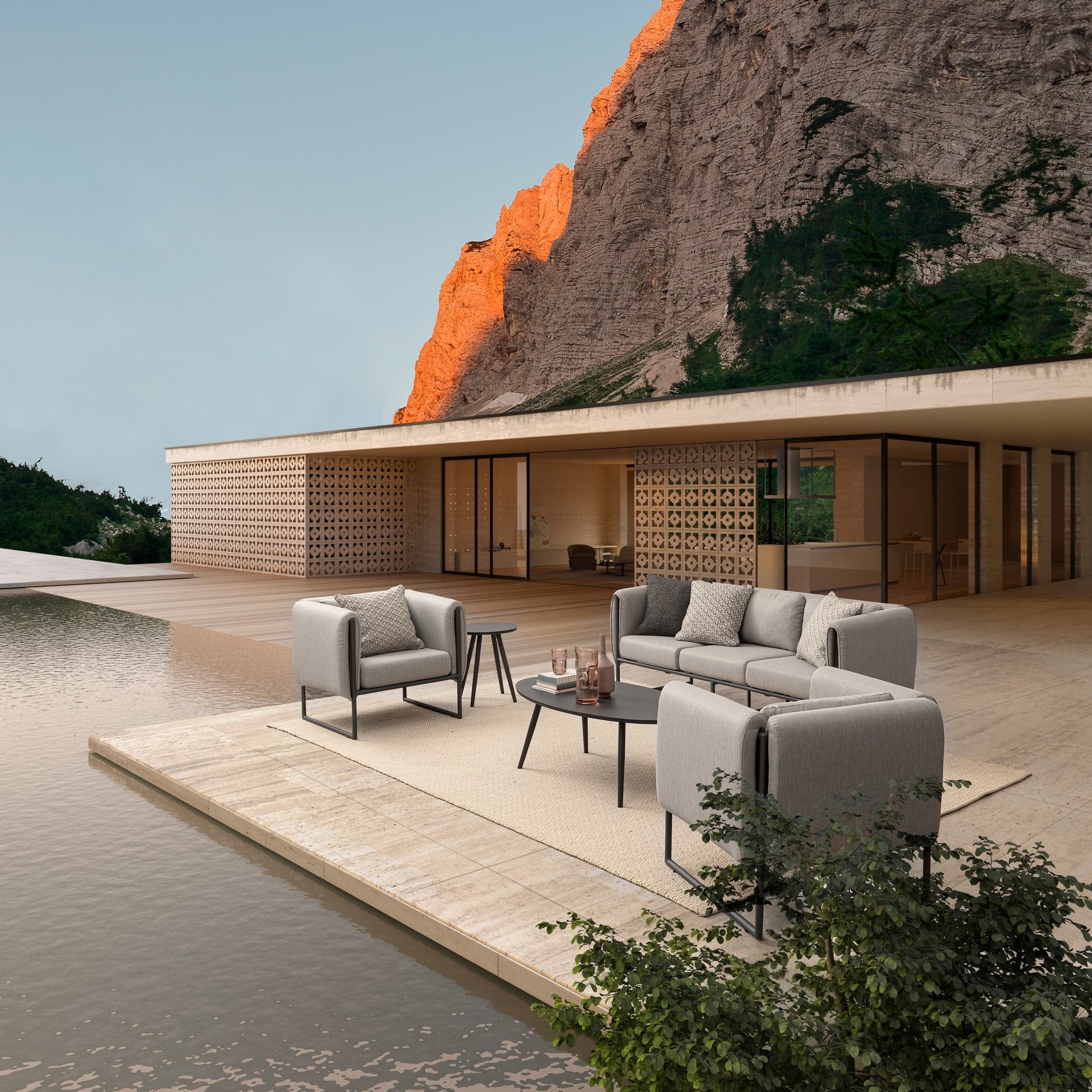 Bizzotto Tappeto da esterno Savan Beige