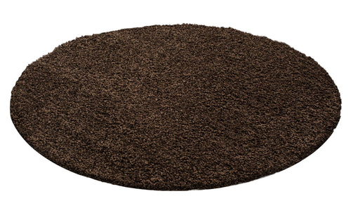 Tappeto Dream 4000 Round Unicolor Marrone & AYYTPCH-DREAM4000BROWN-ROUND