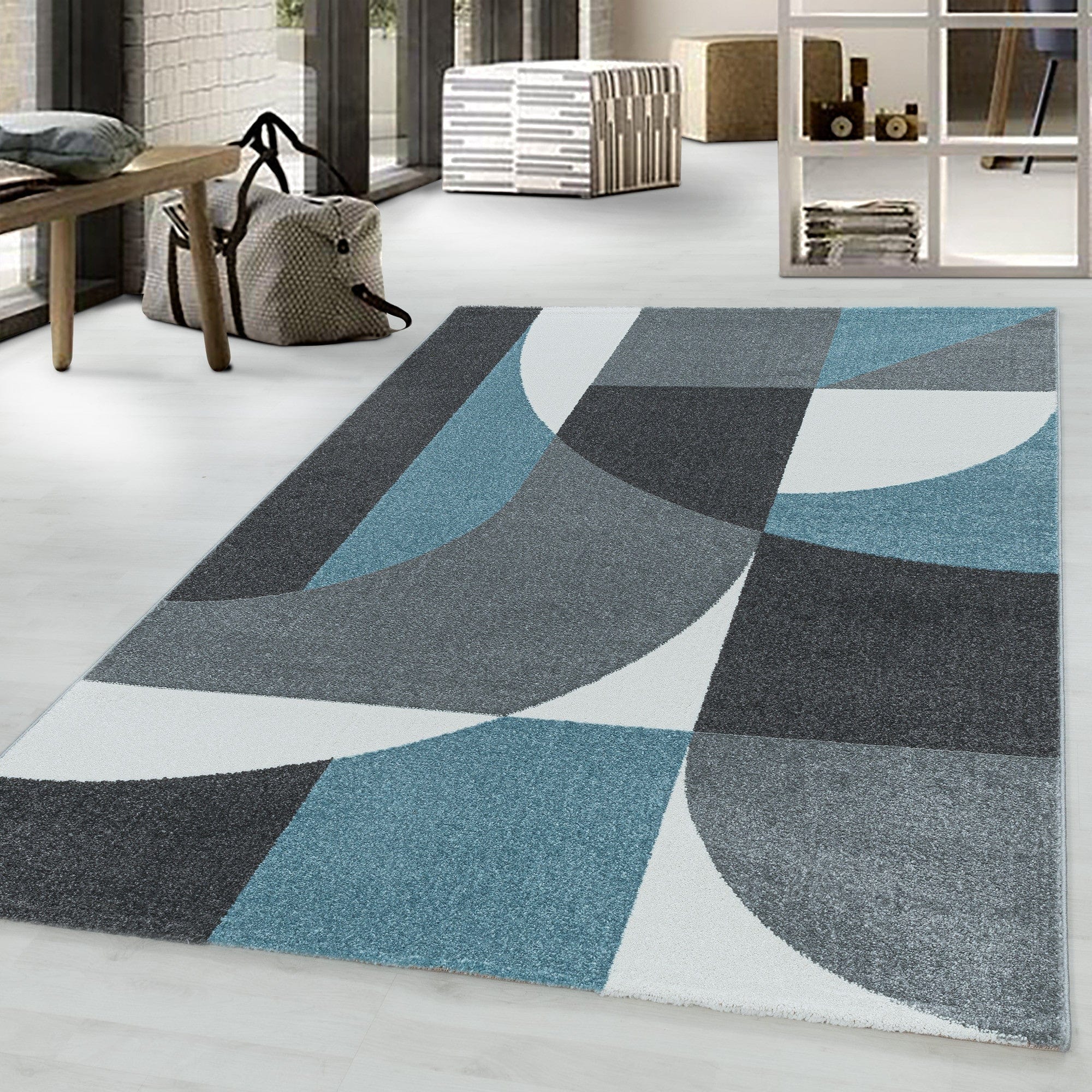 Tappeto Efor 3711 Geometric Blu (1)