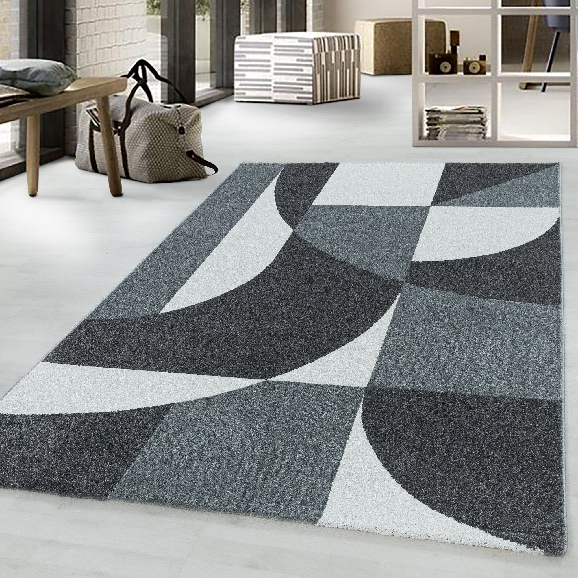 Tappeto Efor 3711 Geometric Grigio (1)