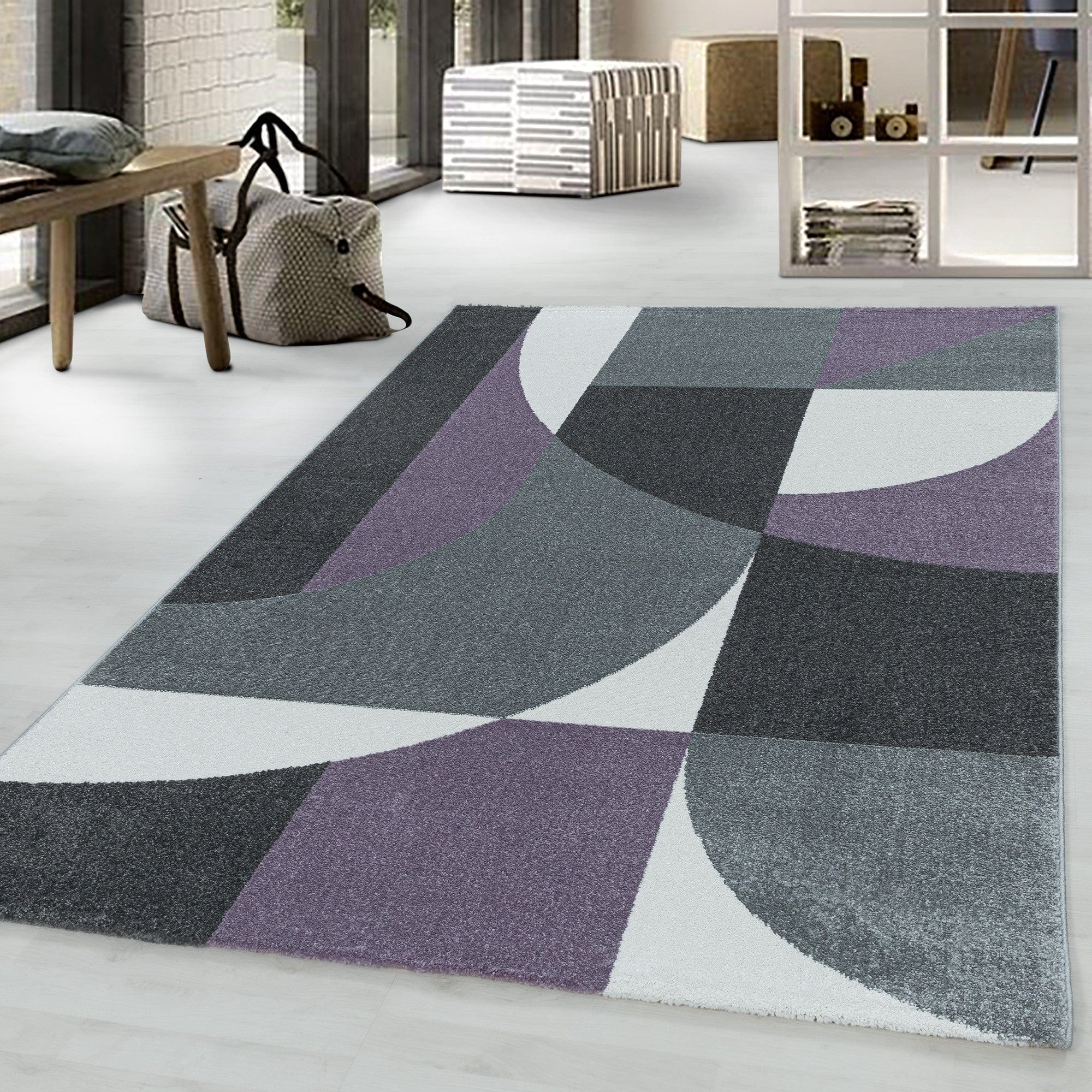 Tappeto Efor 3711 Geometric Violetto (1)