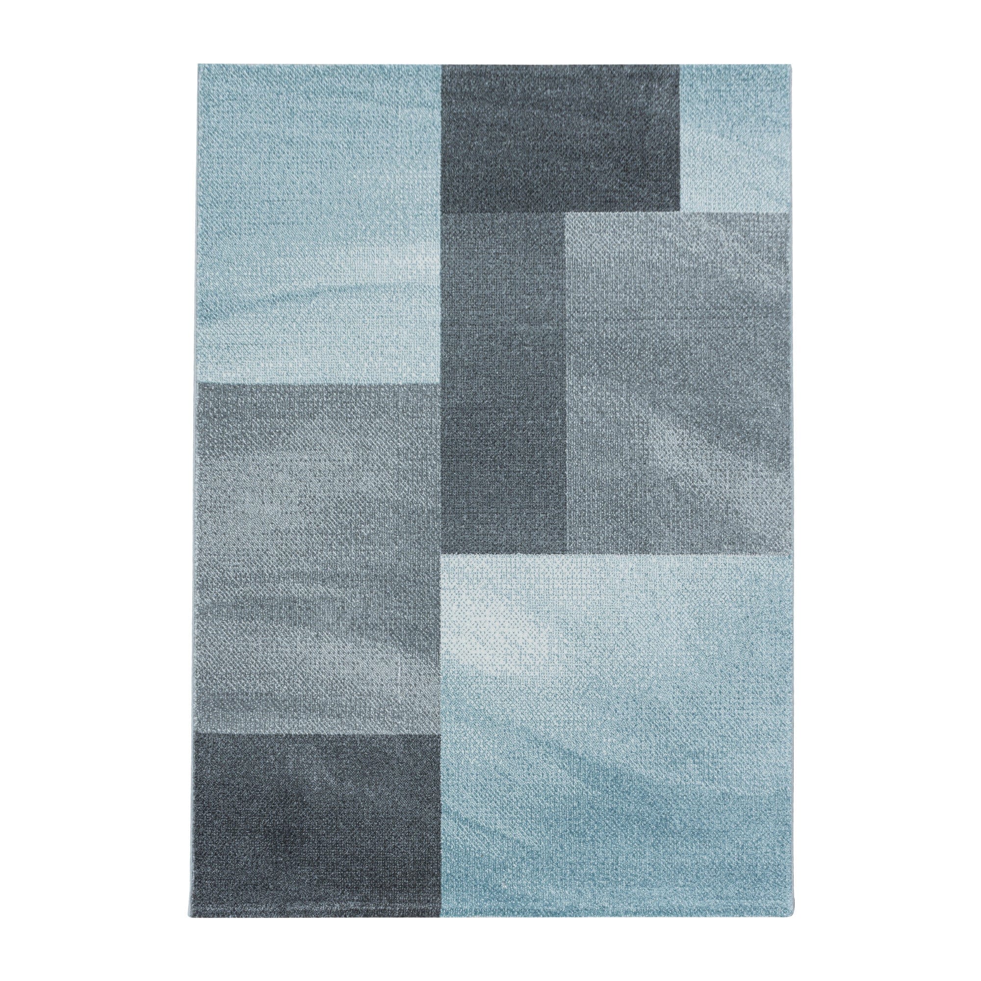 Tappeto Efor 3712 Abstract Checkered Blu & AYYTPCH-EFOR3712BLUE & AYYTPCH-EFOR3712BLUE