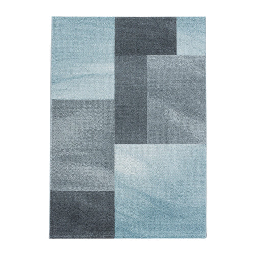 Tappeto Efor 3712 Abstract Checkered Blu & AYYTPCH-EFOR3712BLUE & AYYTPCH-EFOR3712BLUE